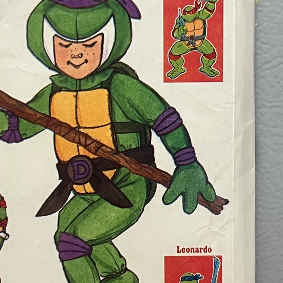 Butterick 5143 Kids Size 4-14 Teenage Mutant Ninja Turtles Playsuit patterns - Picture 7 of 9